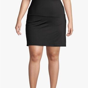 Lands' End Women's Tummy Control Ultra High Waisted Modest Swim Skirt Sz…